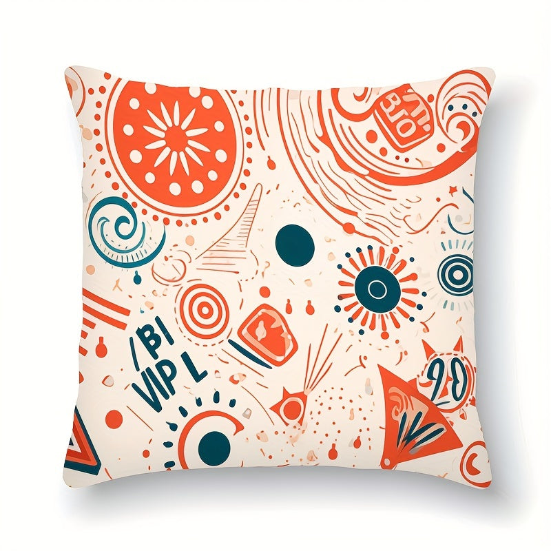 Abstract art pillowcase, perfect for decorating your sofa, bed, car, and home with modern aesthetics. Easily washable in the machine with no pillow core included. Ideal for adding a touch of style to any room.