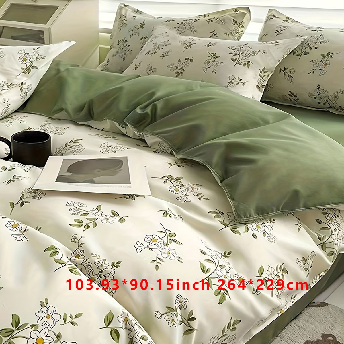 Get yourself a set of 3 fresh duvet covers with a pastoral style floral print. This soft and comfortable bedding set includes 1 duvet cover and 2 pillowcases, perfect for your bedroom, guest room, or dorm. Please note that this set does not include the