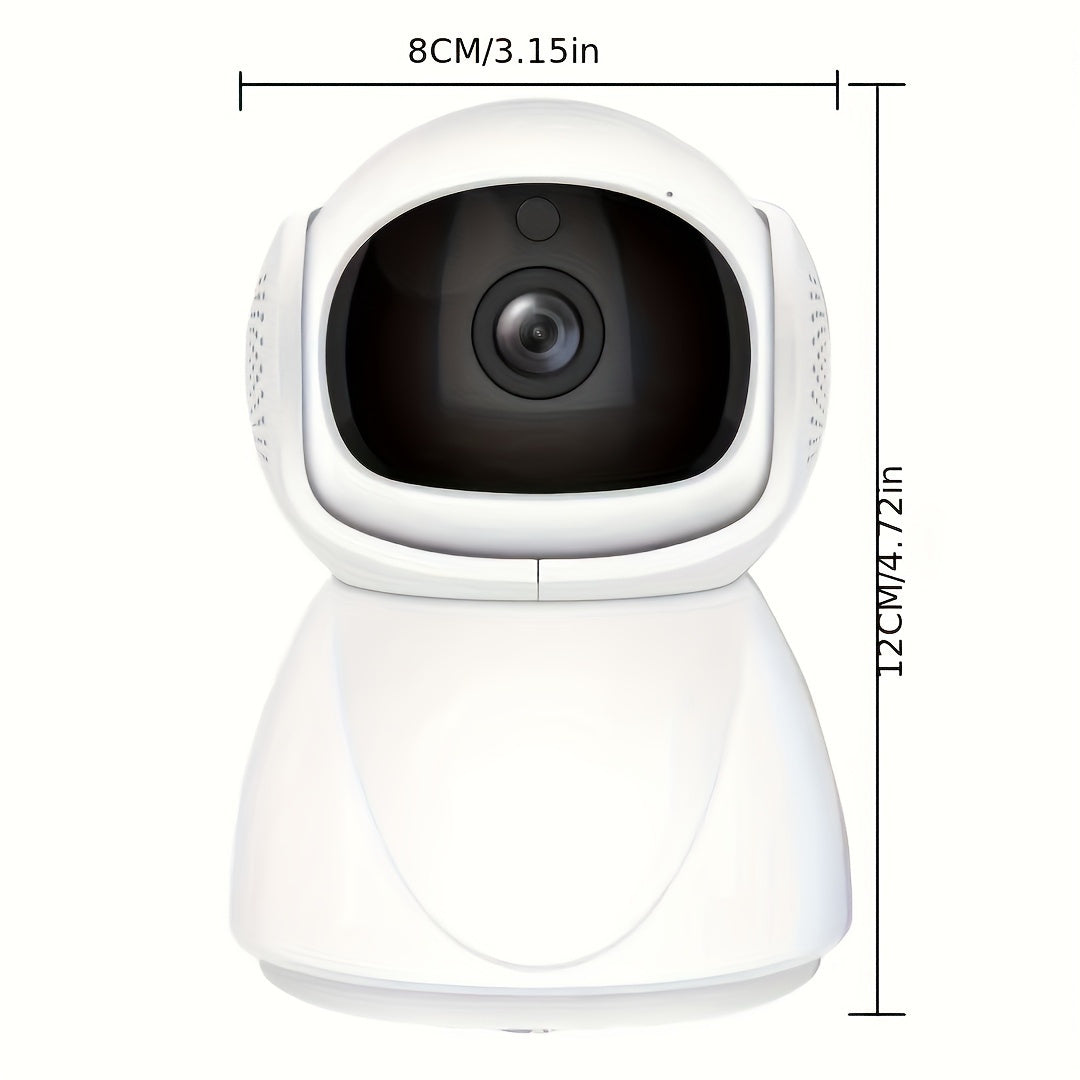 WJG 1080P HD Smart Indoor Security Camera with Dual-Band 5G WiFi, Auto-Tracking, Sound Detection, TF Storage, 355° View, Night Vision. Ideal for Home Safety & Holiday Gifts.