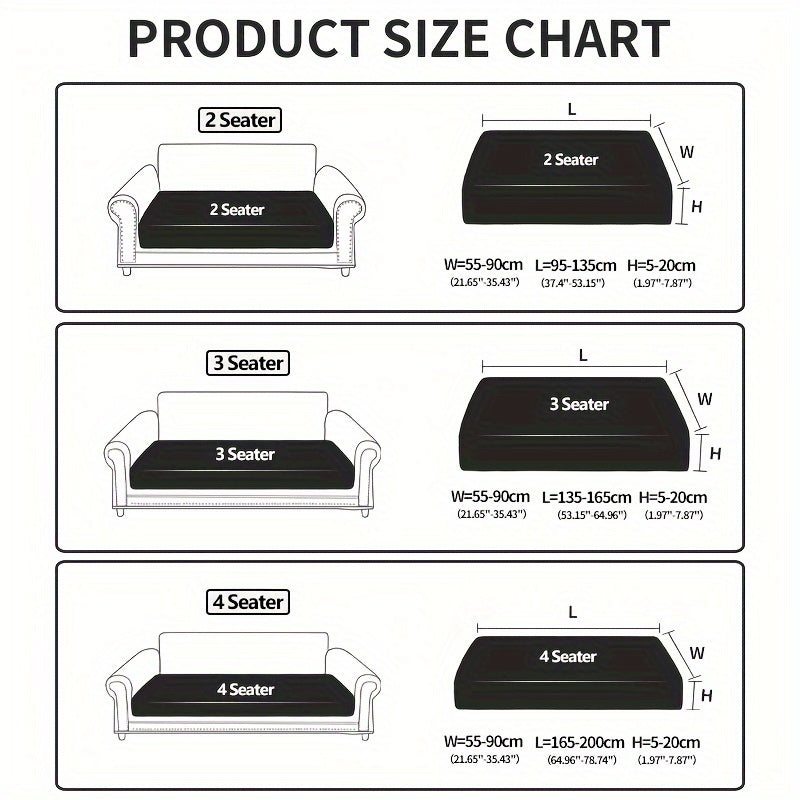 Waterproof stretch sofa cover for all seat sofas, with a modern non-slip design, pet-friendly, and fits L-shaped sofas.