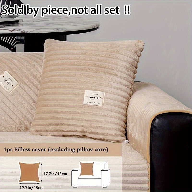 Plush sofa cover for luxury living spaces, pet-friendly and non-slip.