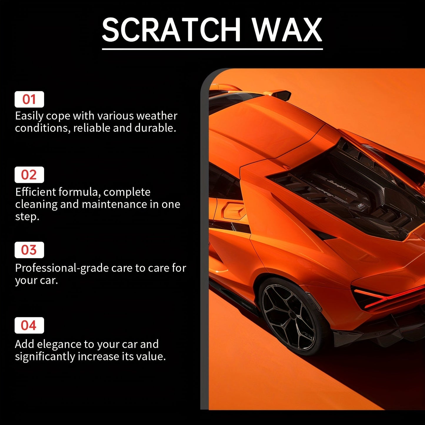 Protect your car with our Car Coating Protection Wax - a powerful formula that removes dust and dirt, prevents scratches, and provides a glossy finish. Perfect for all colors of car paint.