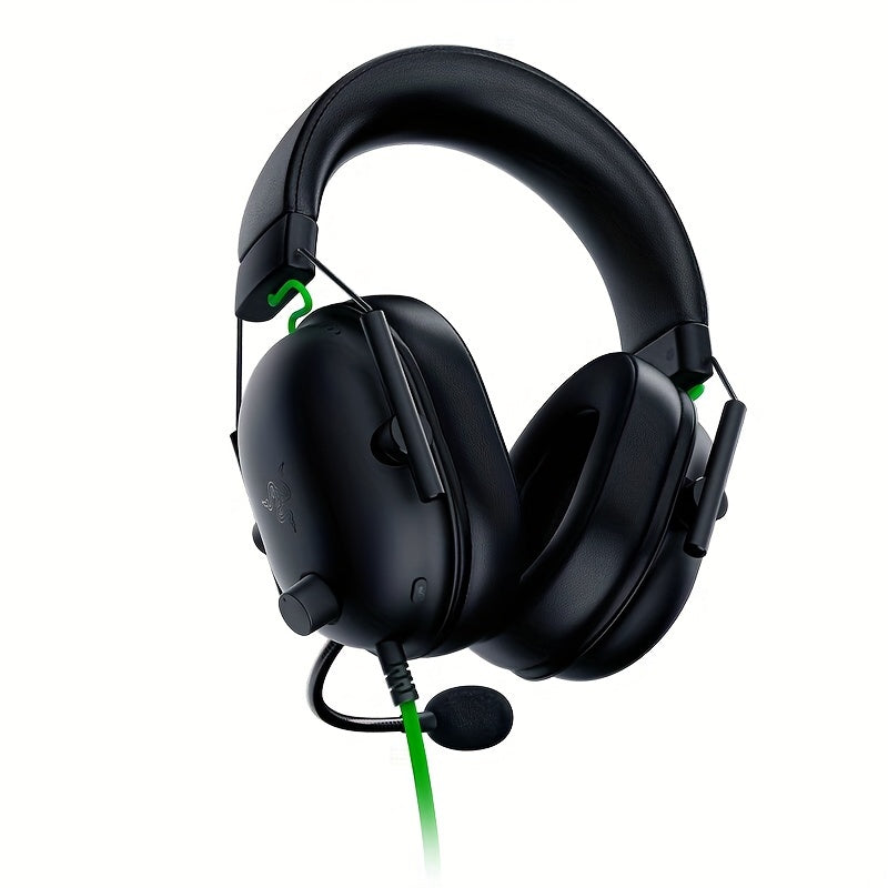 Игровая гарнитура Razer BlackShark V2 X с 7.1 объемным звуком и 50-мм драйверами, подушечками из мемори-фома, USB и 3.5 мм аудиоразъемом, неводонепроницаемая, для ПК и Switch - наушники для взрослых игр