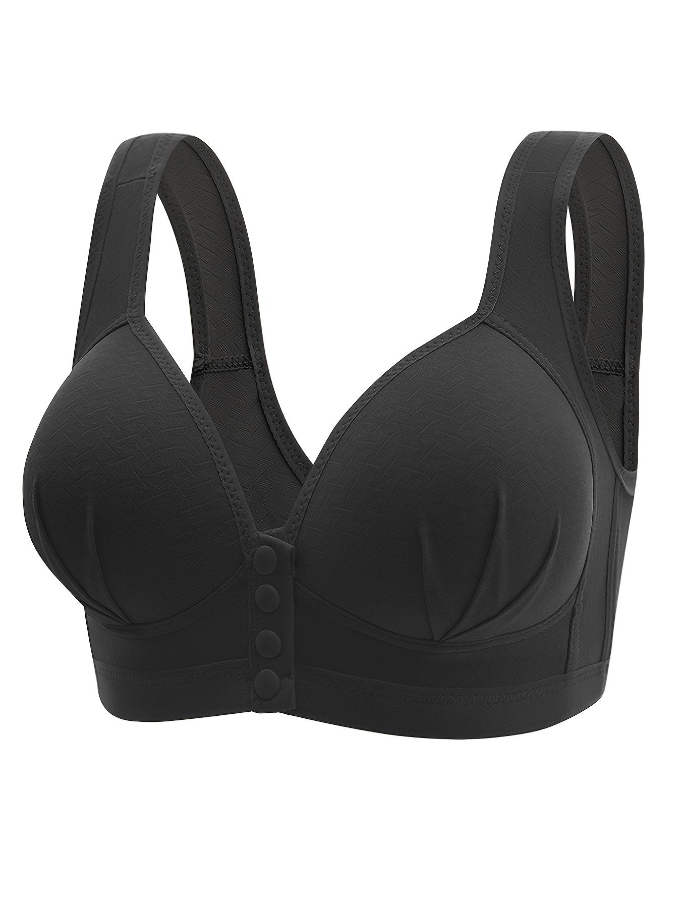 5 Front Buckle Wireless Push Up Bras, Comfortable and Breathable Women's Lingerie & Underwear