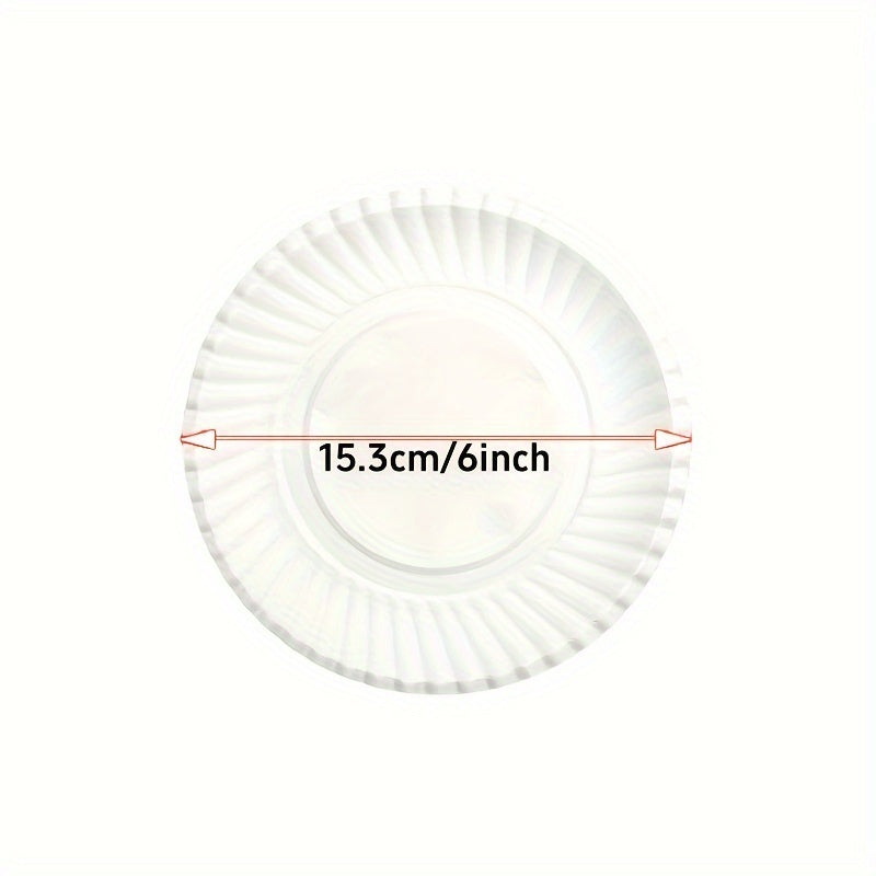 50 White Disposable Paper Plates, each measuring 15.24 cm. Ideal for BBQs, Cakes, Appetizers, Parties, and any event! Made from Wheat Straw, safe to use outdoors. Suitable for Christmas, Halloween, Easter, Hanukkah, Thanksgiving, and more.