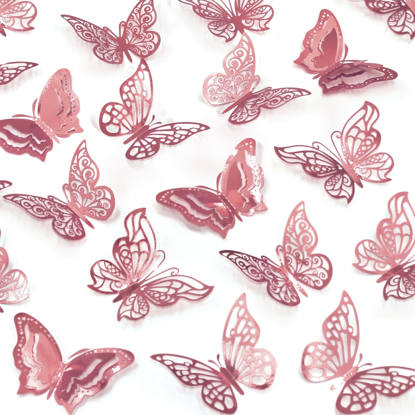 48 3D Butterfly Wall Stickers for Home Decoration and Parties