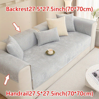 Chenille Sofa Cover suitable for armchairs to 4-seater sofas, pet-friendly, non-slip, machine washable - 1pc.