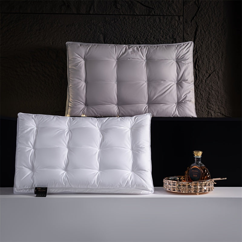 One double-layered, three-dimensional maintenance pillow cushion for ultimate comfort and support, perfect for relaxing and protecting the neck. Ideal for use at home or in hotels, providing a luxurious and enjoyable experience.