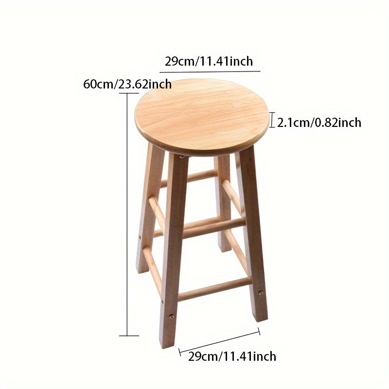 Introducing our Nordic Style Bar Stool, featuring a timeless retro design perfect for bars, restaurants, cafes, and more. With a height of 30cm/11.81inch and a seat diameter of 70cm/27.55inch, this stool stands at an overall height of 80cm/31.49inch.