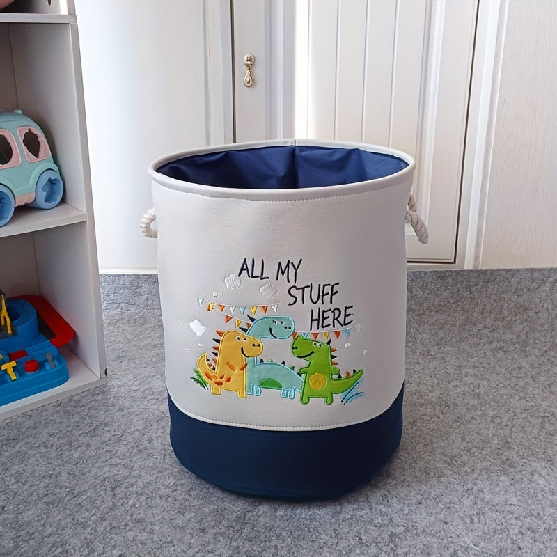 1pc Foldable Cartoon Toy and Laundry Storage Basket