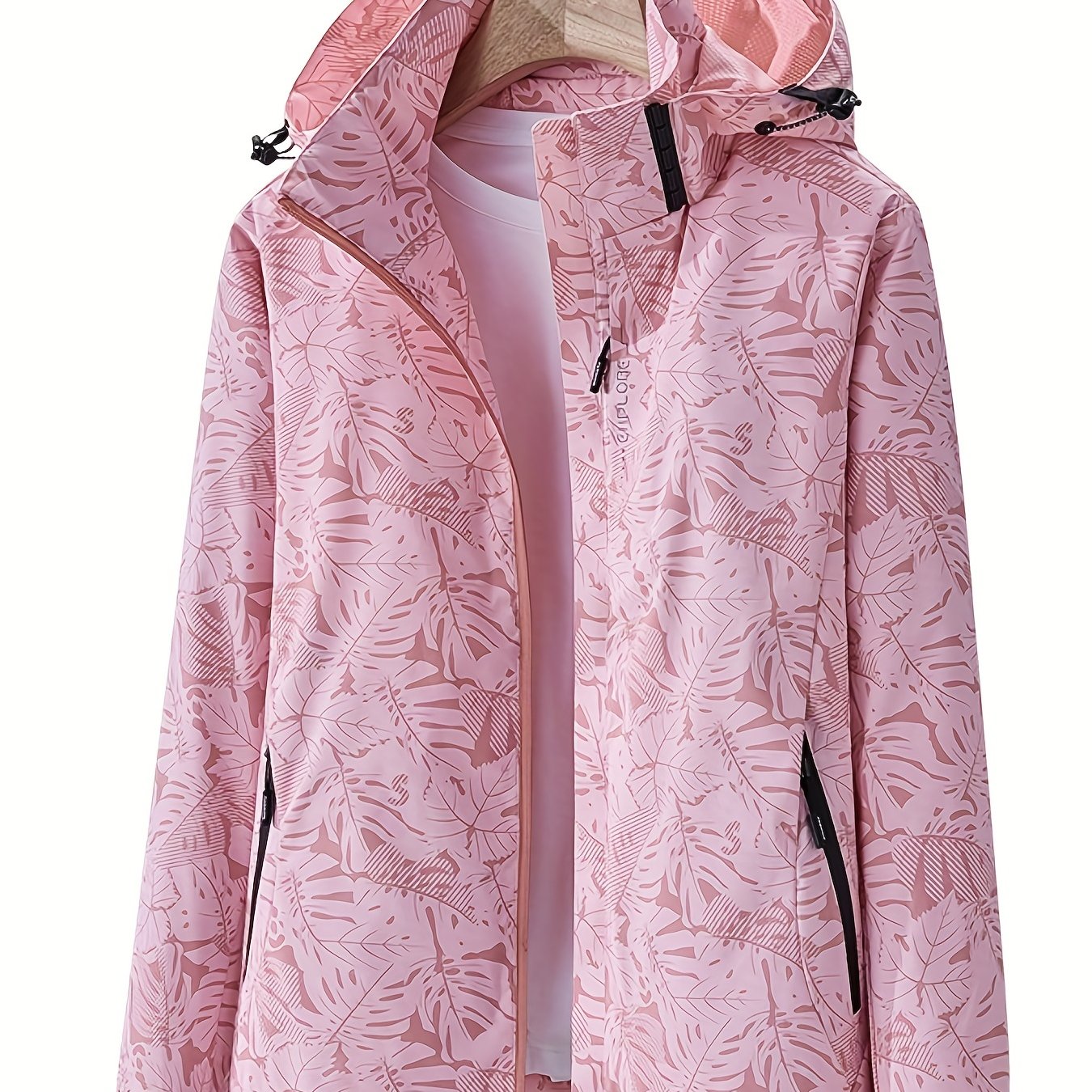 Women's Camouflage Outdoor Jacket with Removable Hood