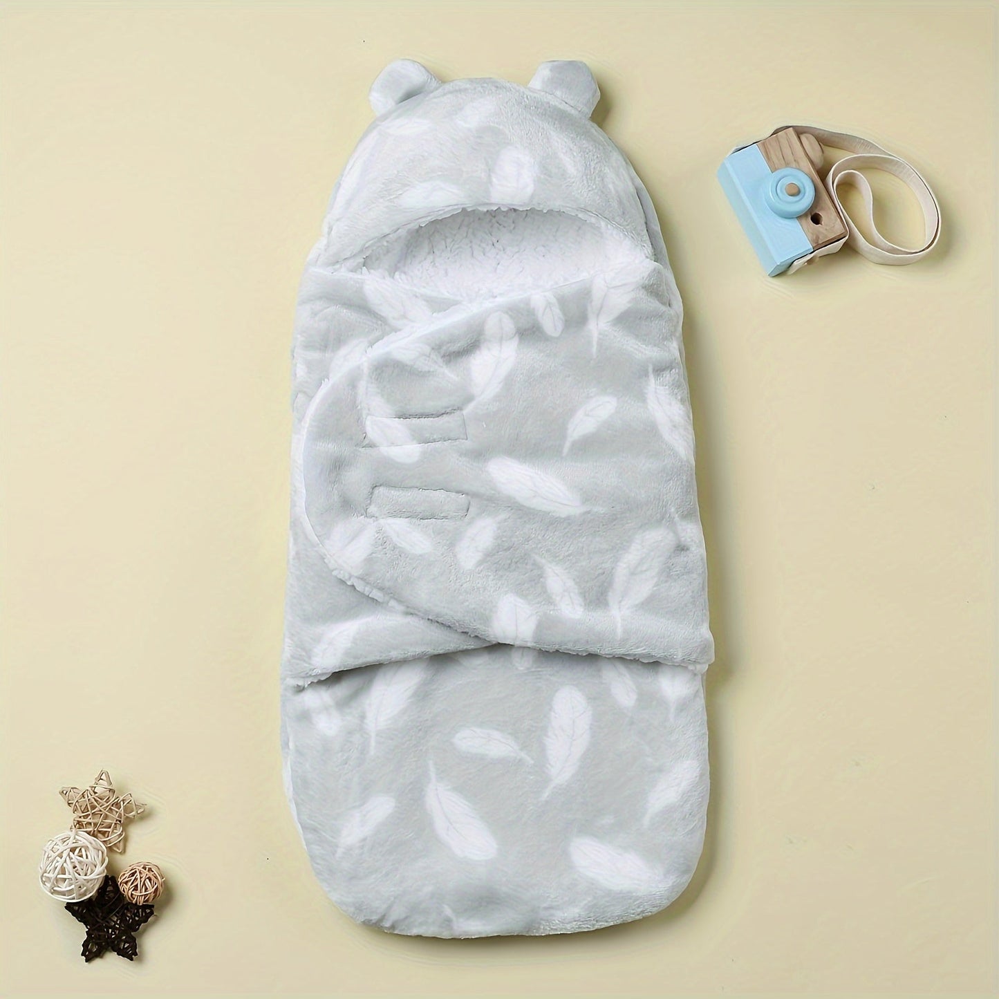 Newborn Flannel Thickened Soft Swaddling Blanket - 1 piece Baby Wrap