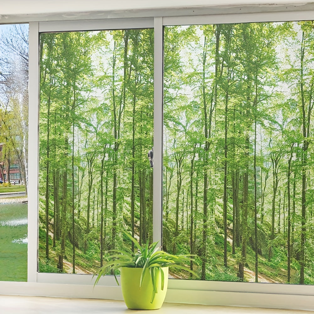 Opaque Self-Adhesive PVC Static Frosted Glass Window Film for Privacy - Ideal for Bathroom, Bedroom, Living Room, Office, and Home Decor.