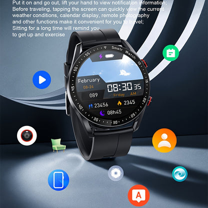 2024 Men's Wireless Smartwatch with Sports & Fitness Features, Sleep Monitoring, Step Counting, Calorie Tracking, iPhone/Android Compatibility.