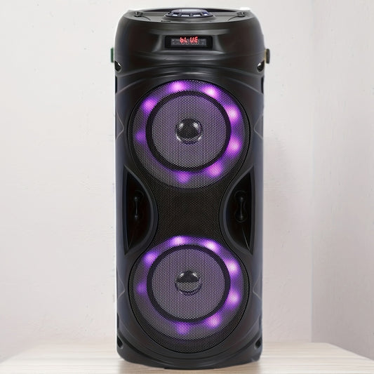 EPS01 Wireless Speaker With Subwoofer, Large Boombox Speaker, Stereo Speaker, Outdoor Party Disco Light with TWS and TF capability.