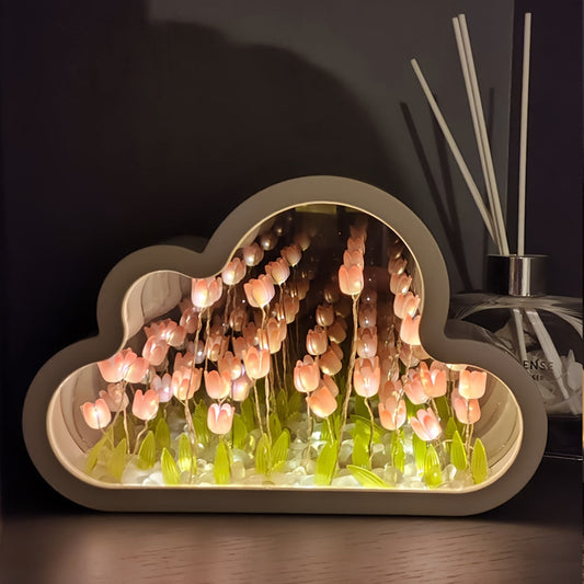 Give the gift of creativity with the Tulip Flower Sea Small Night Light. Perfect for birthdays, anniversaries, or any special occasion. Also ideal as a makeup mirror, room decoration, or a thoughtful gift for Christmas, Halloween, or Thanksgiving.