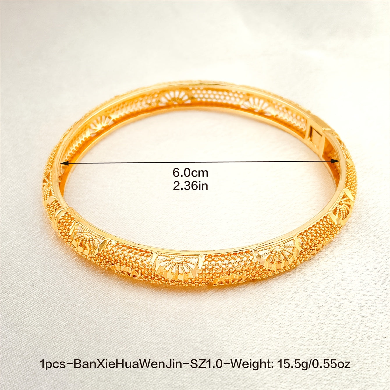 24K Golden Plated Copper Bangle Set, Stylish Vacation-Inspired Design, Hollow Circular Style, Fashionable Bracelets for Women, Ideal for Everyday and Wedding Wear, Perfect for Christmas and Year-Round Use