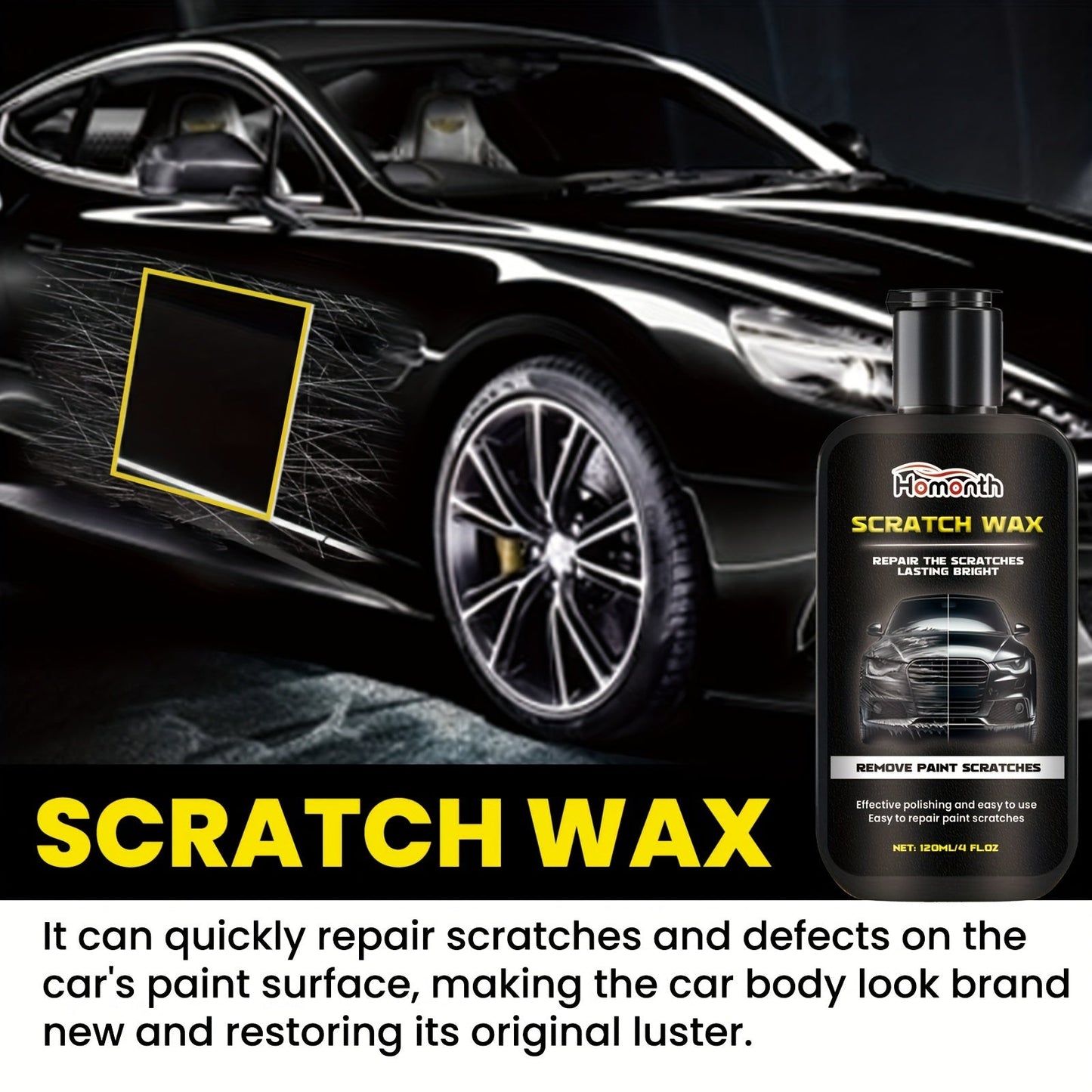 Our 1-piece Scratch Repair Wax is perfect for restoring car and metal surfaces. With a low odor, citric acid formula, it also works as a home cleaning metal polisher. Use it to detail your car and remove auto body scratches.