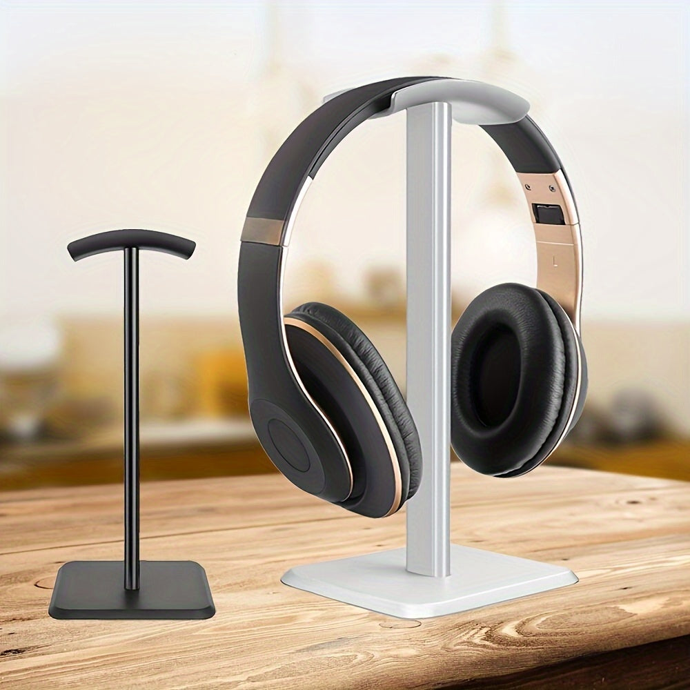 Premium ABS Desktop Headphone Stand for office and gaming room display.