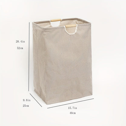 Fold and store your laundry easily with this 1-piece collapsible laundry basket. Featuring handles for easy transportation, this large hamper is perfect for storing clothes, towels, and toys in your family or dorm. Keep your bathroom, bedroom, or laundry