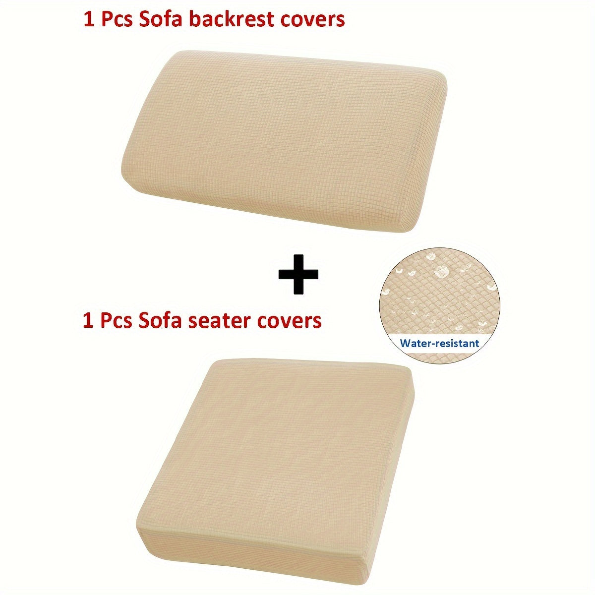 Waterproof corn grain material sofa cushion covers, set of 2 or 6 pieces, protect furniture and enhance home decor.