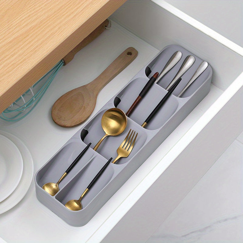 Organize Your Flatware Easily with the 1-Piece Multifunctional Drawer Organizer - Keep Cutlery Sorted, Stored, and Displayed Conveniently