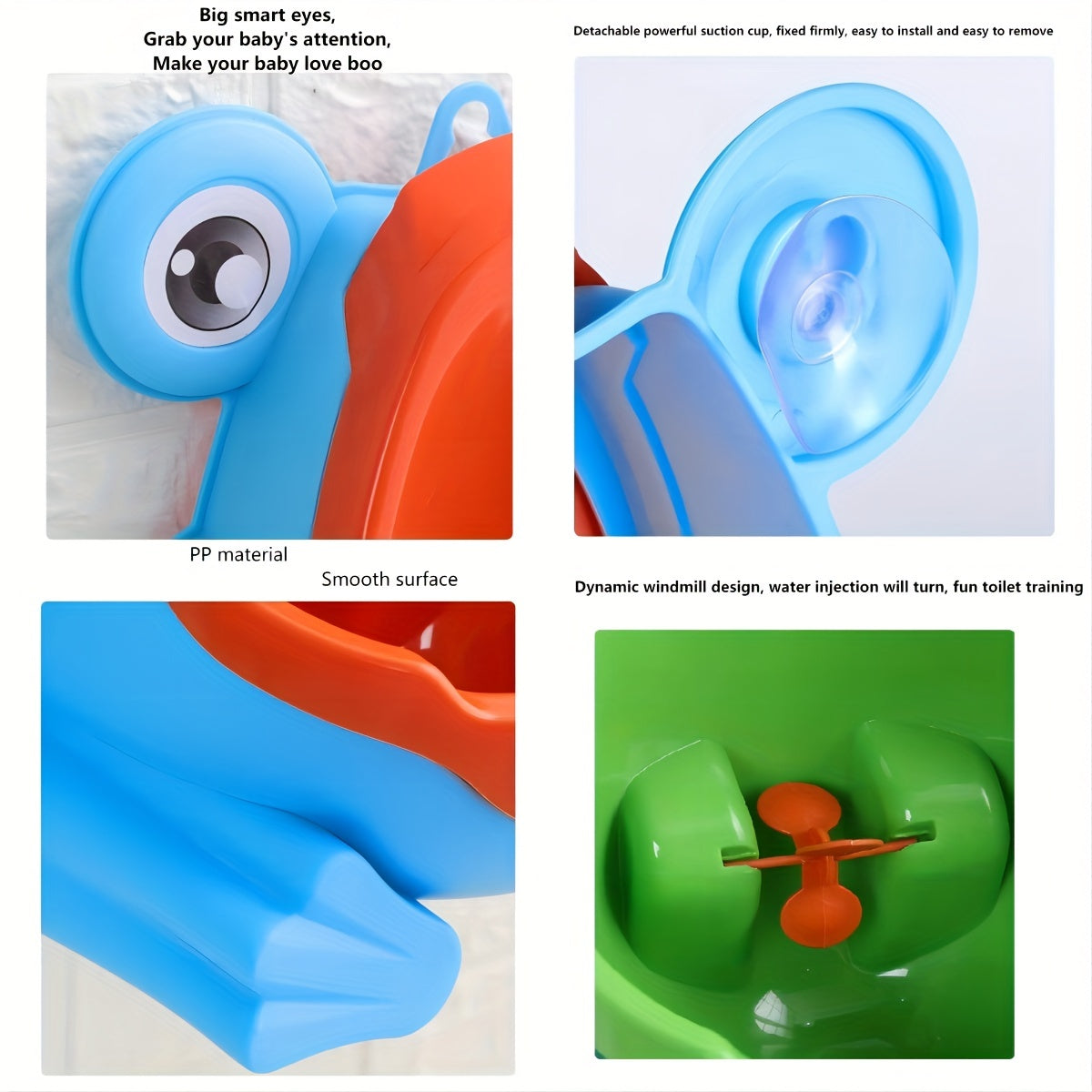 Gift Idea for Christmas, Halloween, and Thanksgiving: Wall-mounted Urinal in Frog Shape for Training Boys