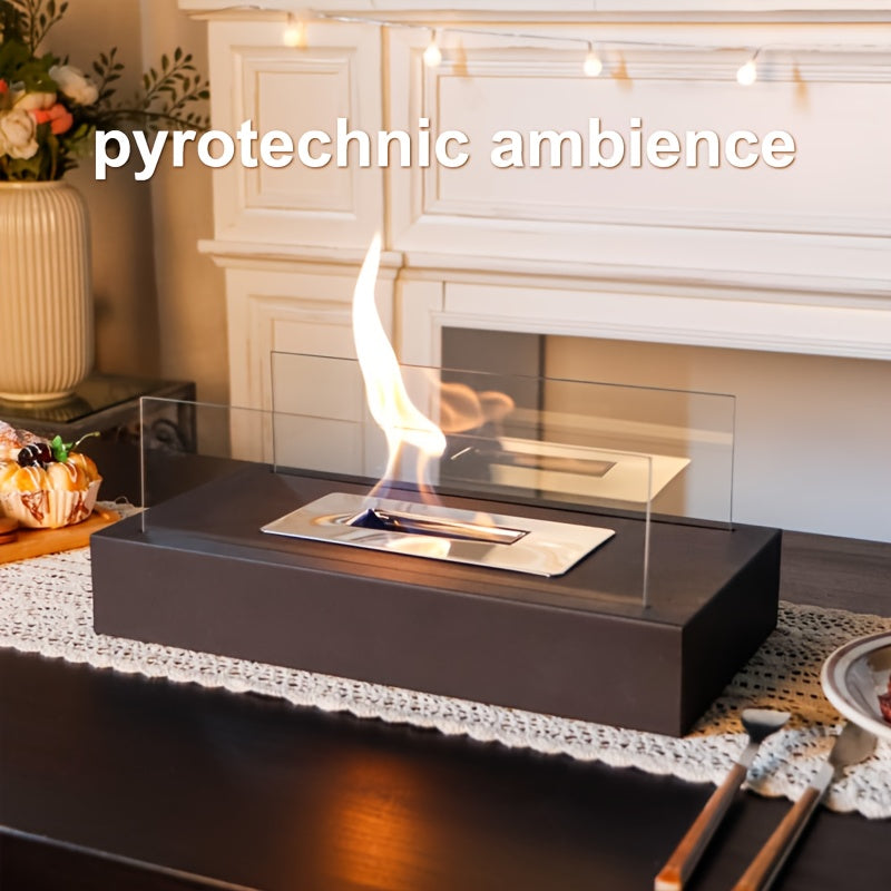 Effortlessly host romantic evenings, festive gatherings, and social events with the Portable Alcohol Fireplace Heater Lamp featuring a timeless design, durable glass and metal construction, and user-friendly operation.