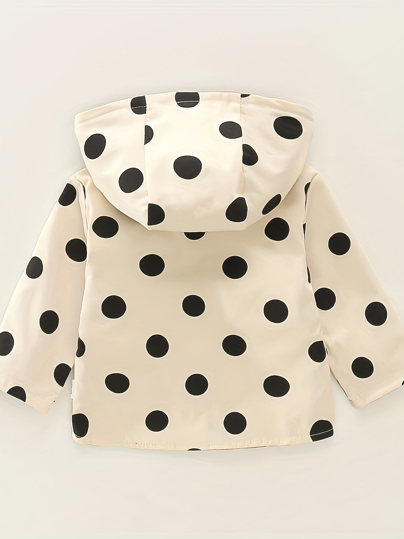 BABICOLOR Polka Dot Print Hooded Jacket for Babies and Toddlers, Perfect for Spring/Fall