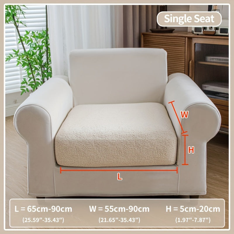 Waterproof stretch sofa cover for all seat sofas, with a modern non-slip design, pet-friendly, and fits L-shaped sofas.