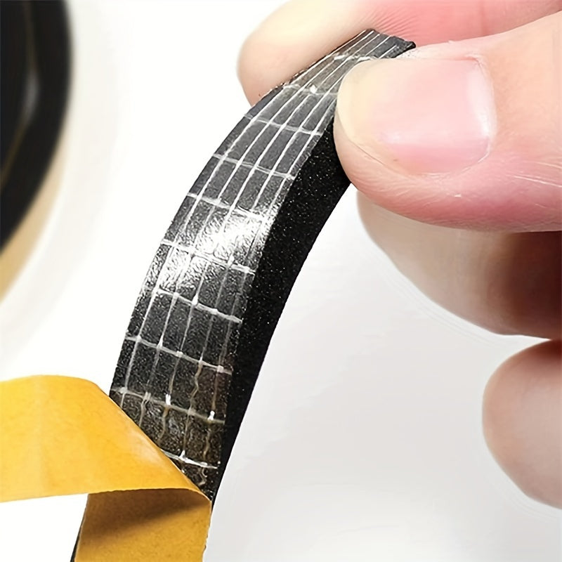 3 rolls of high-quality foam insulation tape for weather stripping doors and windows, sliding doors, soundproofing, windproofing, air conditioning seals. Black, 1/4 inch wide x 1/8 inch