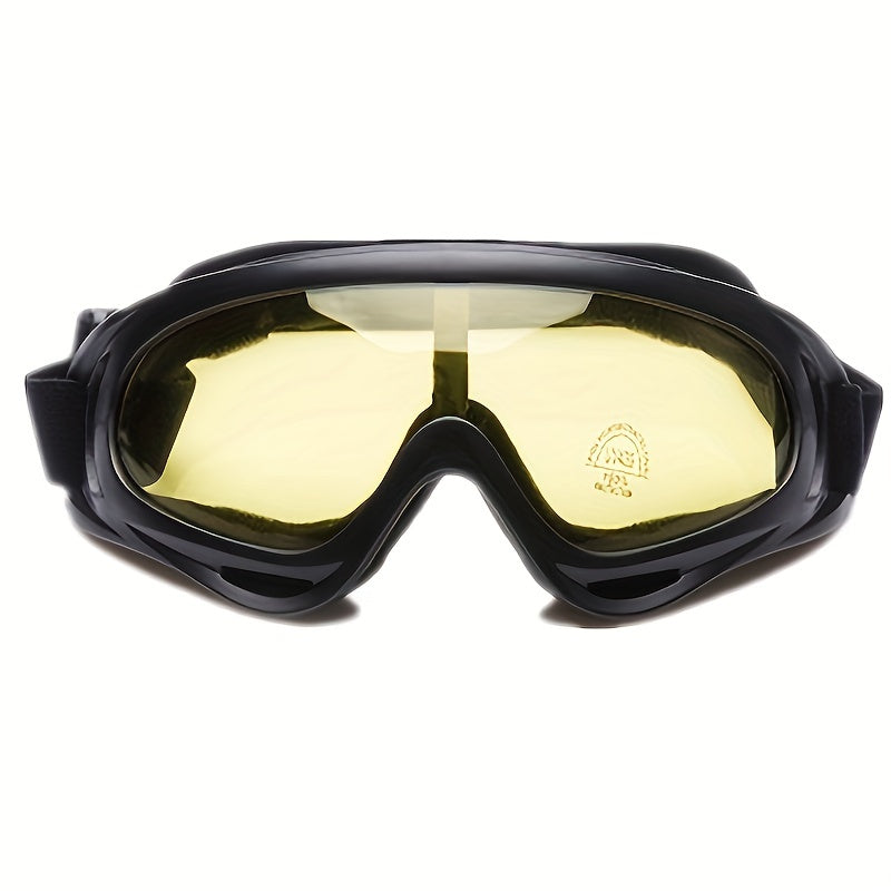 TPU Anti-Fog Windproof Goggles for Motorcycling, Cycling & Outdoor Activities, with Large Lens for Splash & Fog Protection.