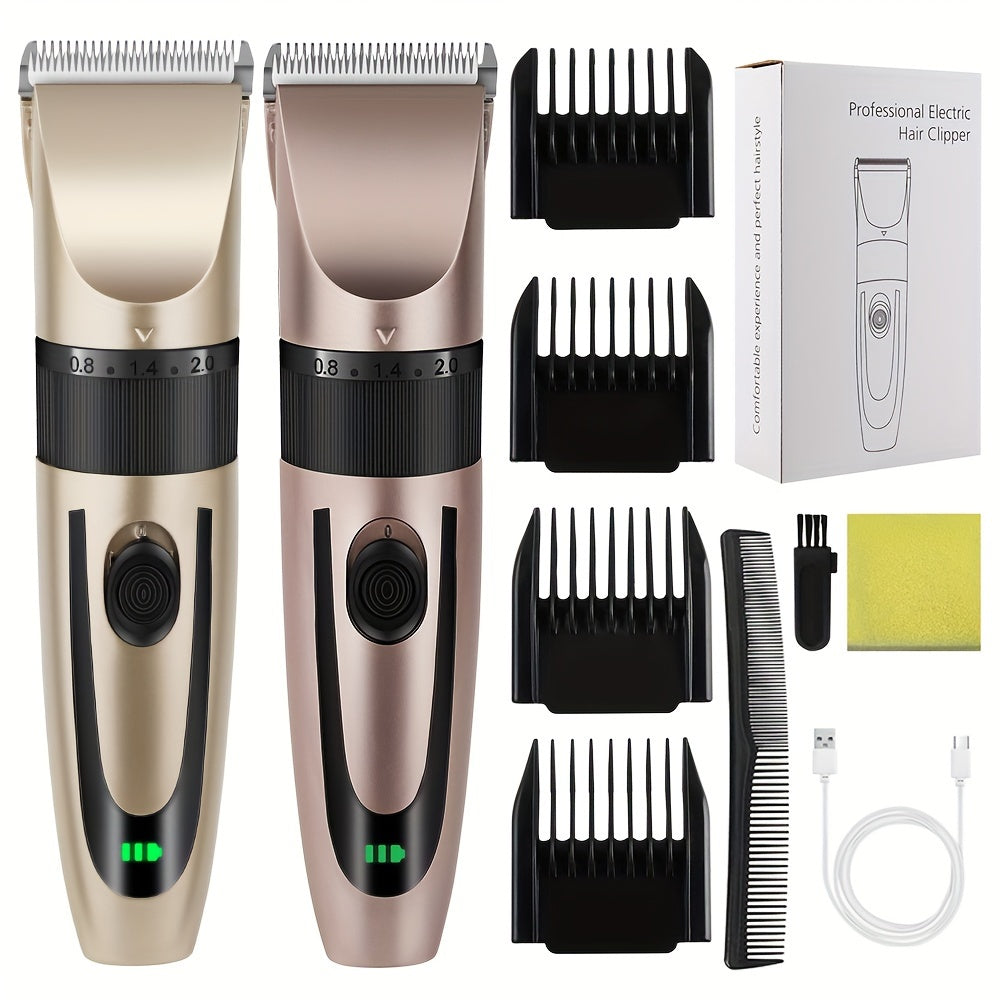 USB rechargeable home electric hair trimmer for professionals.