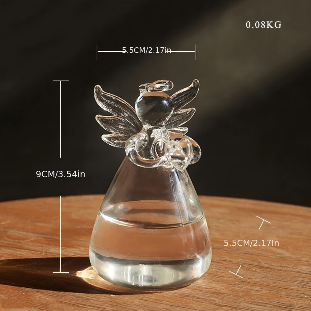 Artistic Angel Glass Vase, 1pc, 5.5cm, for Living Room, Dining & Office Flower Arrangement