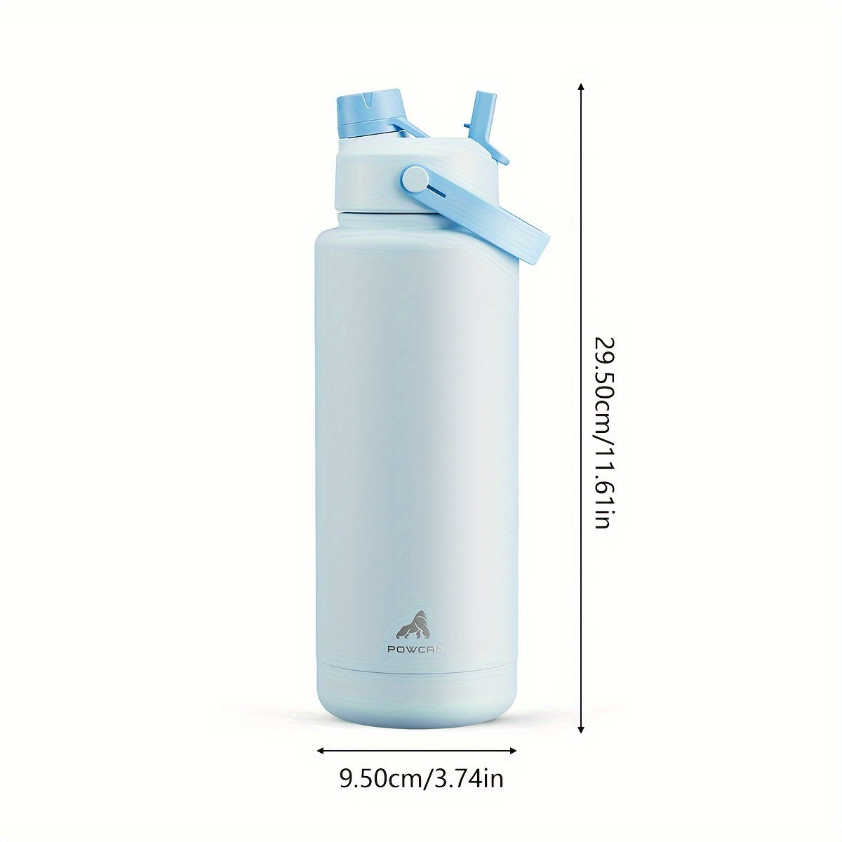 1 stainless steel 40oz water bottle with 2-in-1 straw and spout lid, keeps cold for 24 hours, leak-proof and BPA-free, ideal for sports, gym, travel, and school.