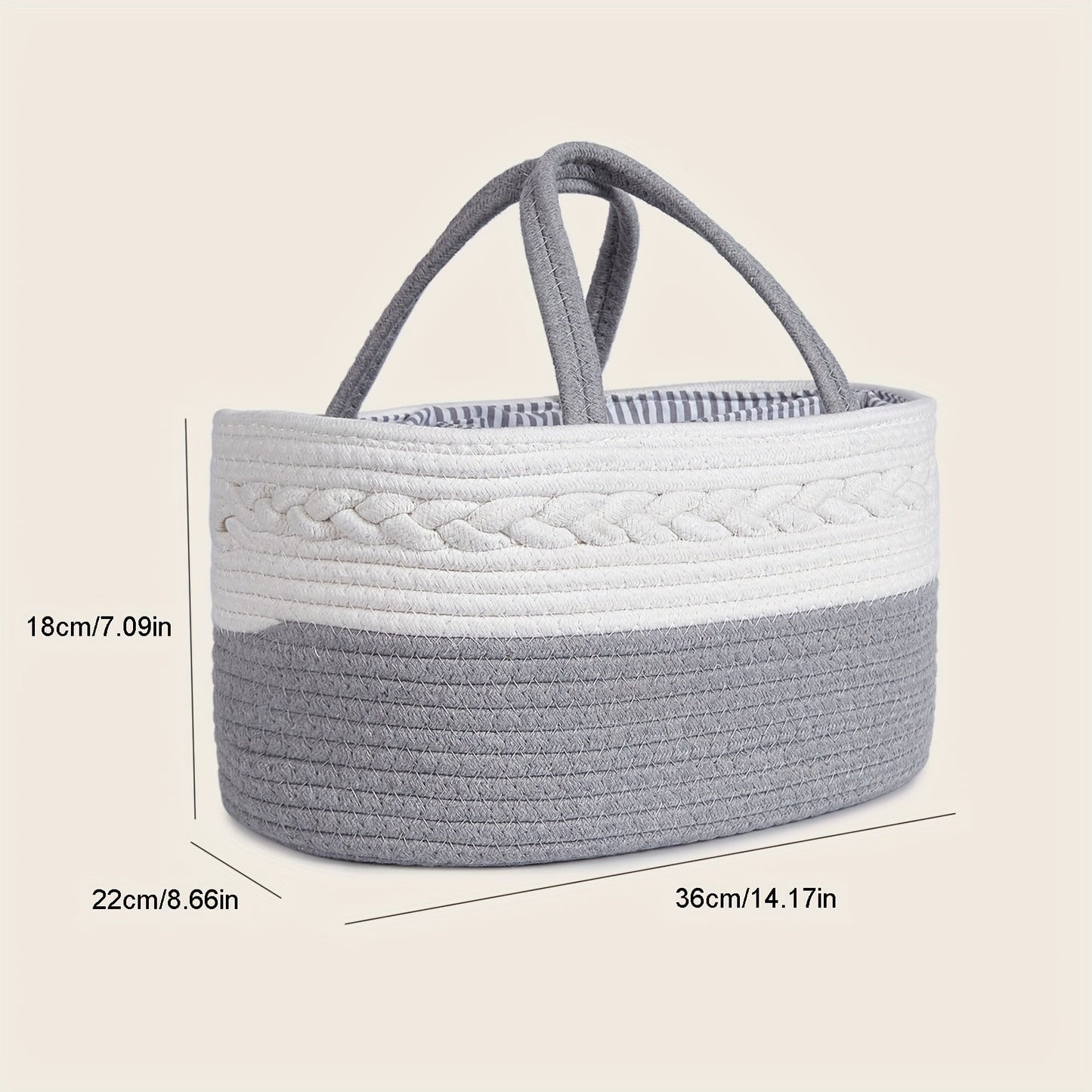 Spacious Woven Tote for On-The-Go Moms - Portable Storage Solution