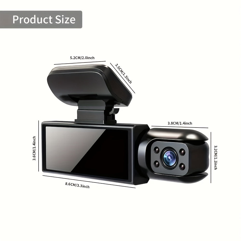 Brand new Vehicle Black Box upgraded Dash Cam includes 64G high-speed memory card and car phone fast charging gift package. Features 1080P ultra-clear night vision, alloy sun-proof shell