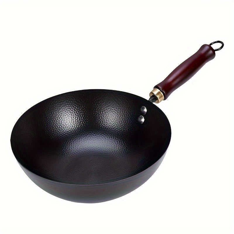 One Hand-Forged Cast Iron Skillet - Non-Stick, Uncoated for Healthier Cooking, Ideal for Frying Eggs & Steak, Works on Gas & Induction Stoves, Long-lasting Kitchen Must-have