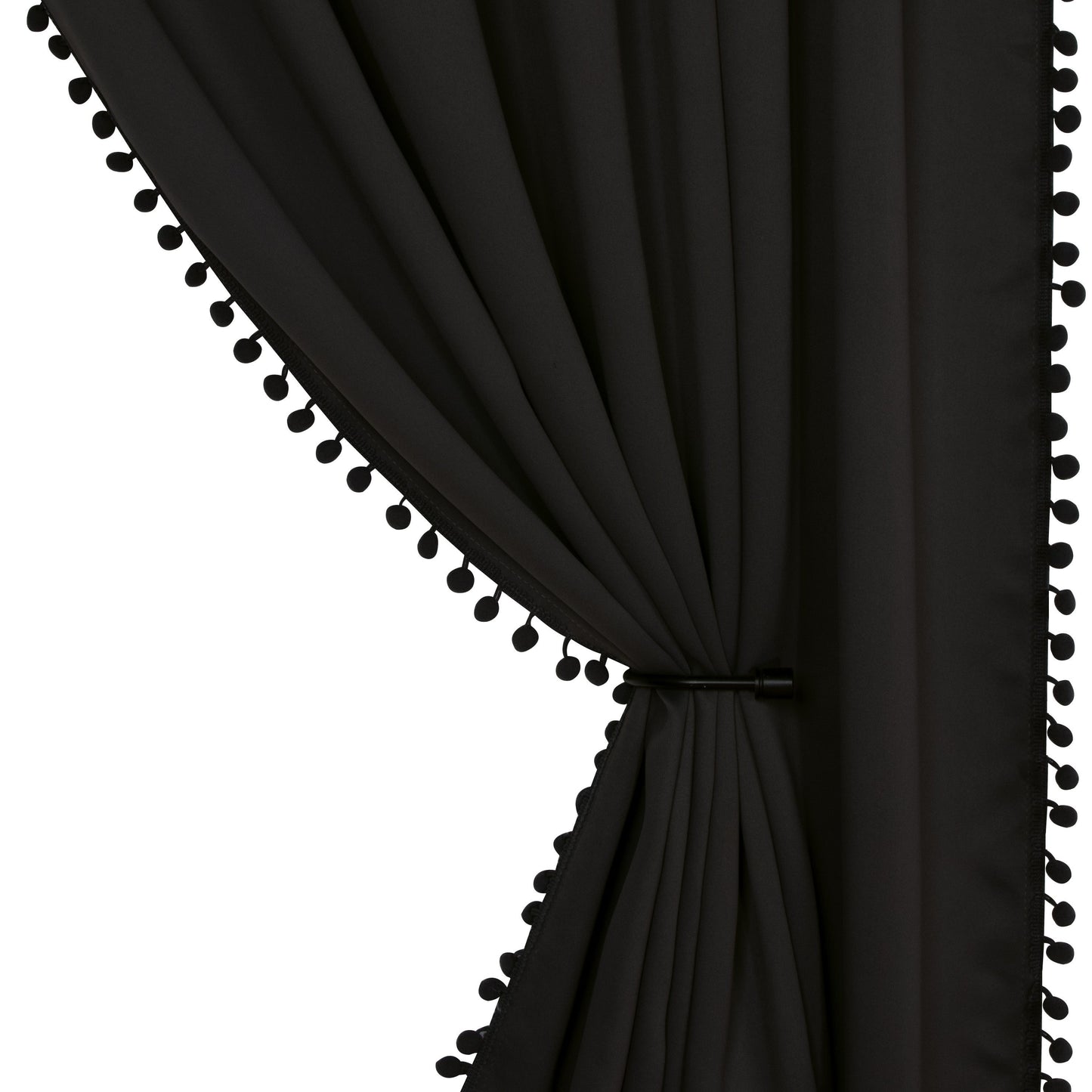 1 thermal insulated blackout curtain panel suitable for study, living room, and kitchen. This decorative curtain features a rod/pole pocket design for added privacy and energy efficiency.