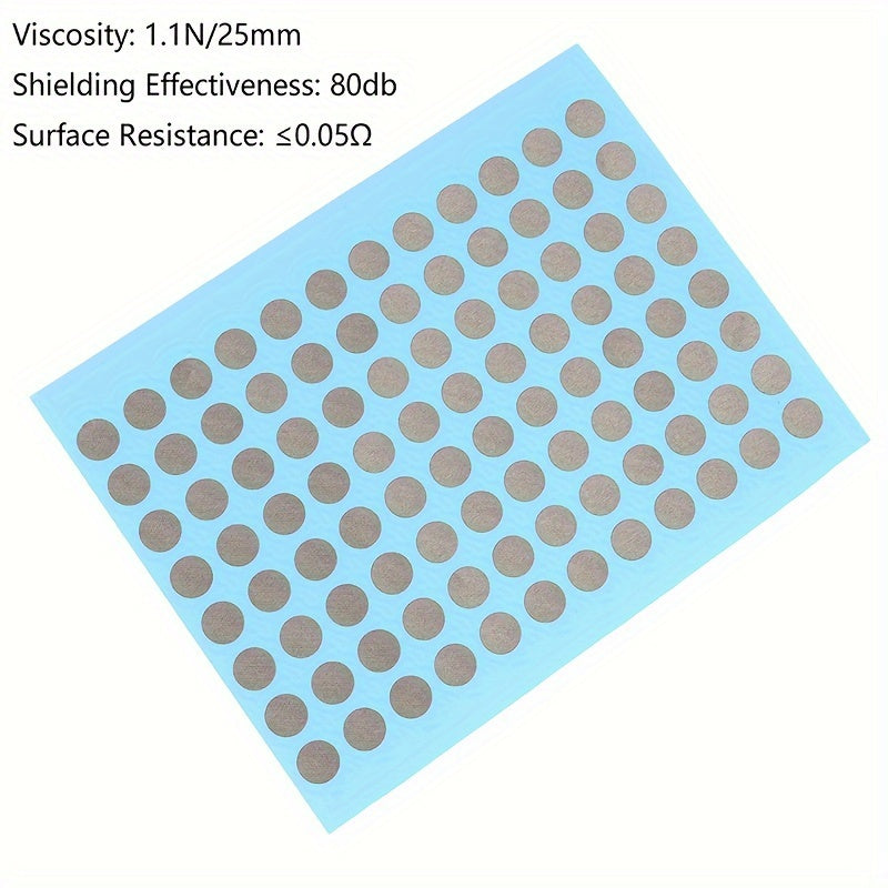 88 Conductive Tape Patches for Remote Control Buttons on One Sheet.