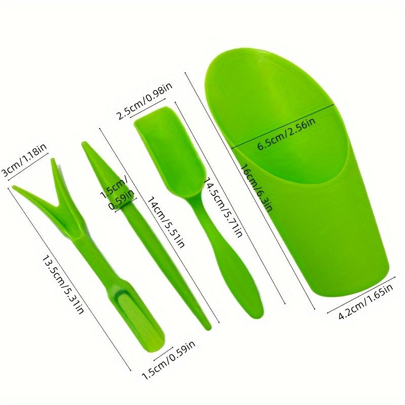 Flower and Succulent Gardening Tool Set - Durable plastic tools for plant care enthusiasts.