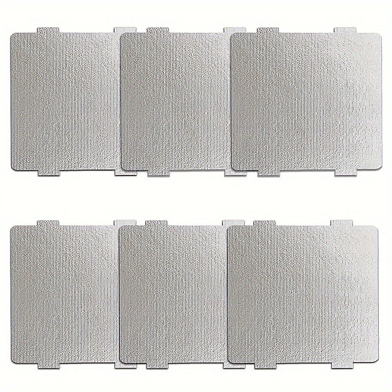 Set of 6 Mica Sheets, Heat Resistant for Microwave Ovens, 11.81cm x 10.01cm, Customizable Accessories