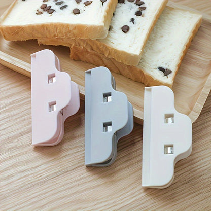 Set of 3 Kitchen Food Moisture Preservation Snack Sealing Clips - Made from ABS Material