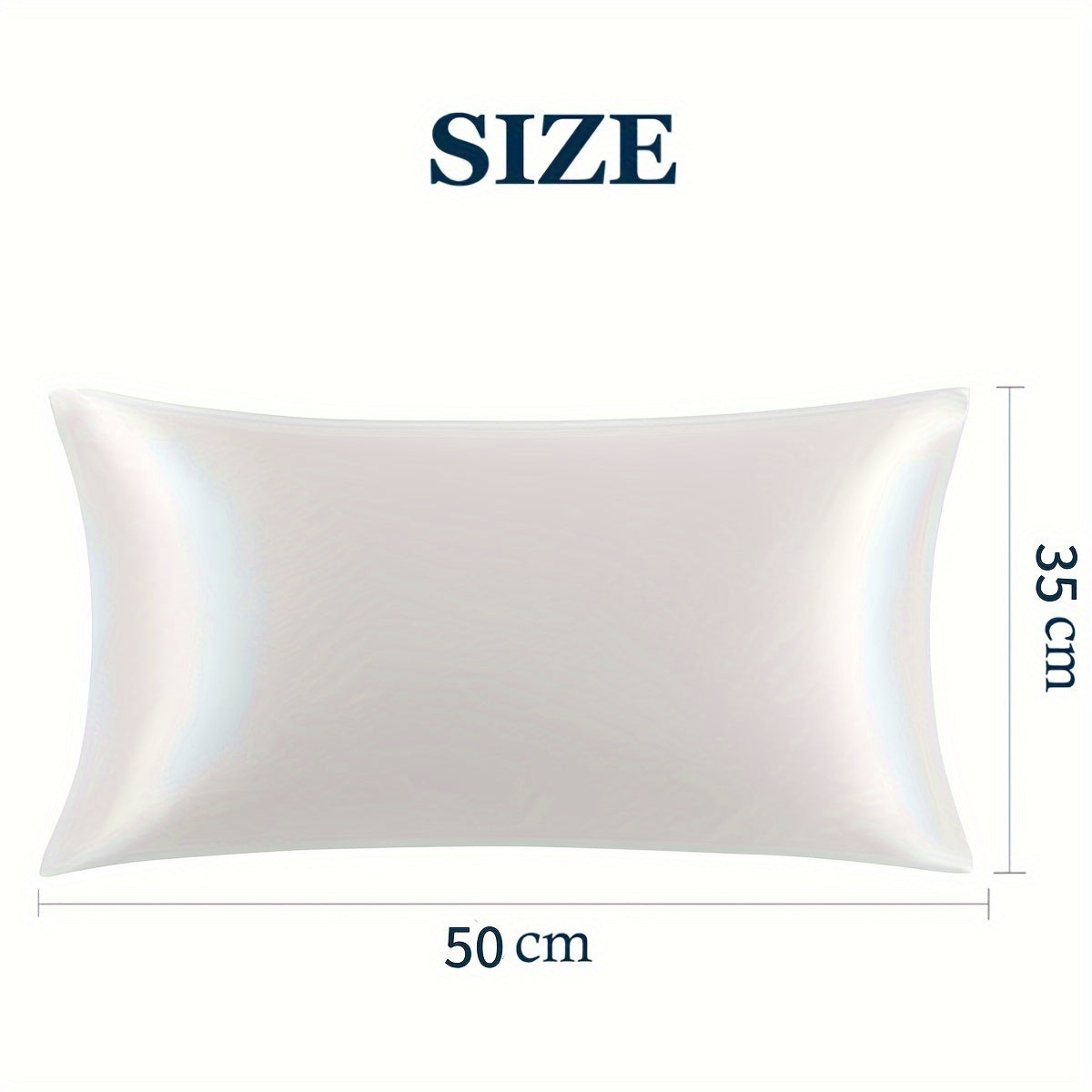 Set of 2 Polyester Pillowcases featuring Zipper Closure, Smooth Satin Weave, Easy to Clean in Washing Machine, Promotes Restful Sleep, Gentle on Hair and Skin, Helps prevent Hair Loss and Frizz