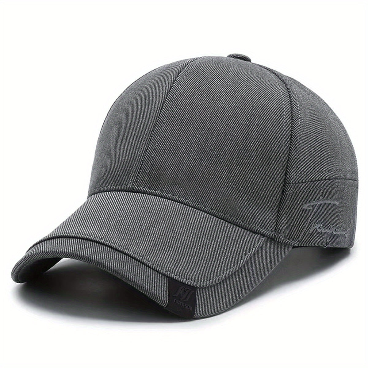 Men's solid color baseball cap for outdoor activities, casual wear, and sun protection.