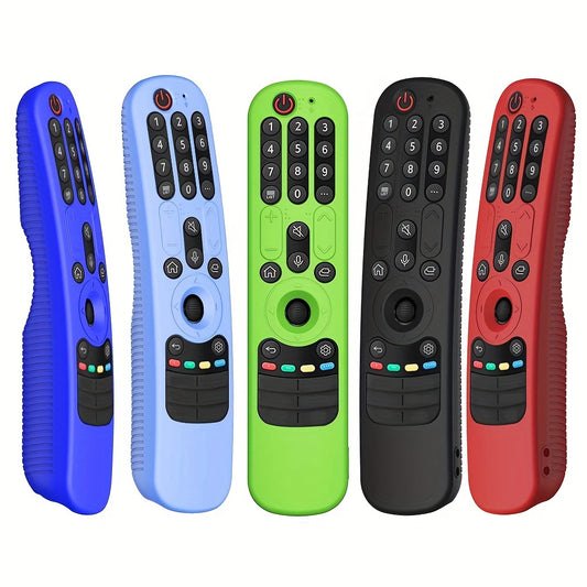 Drop-proof silicone case with lanyard for AN-MR21GC MR21N/21GA remote control, all-inclusive design.