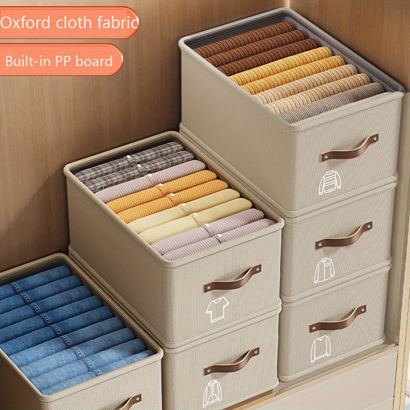 Modern Fabric Under-Bed Storage Organizer for Clothes, Rectangle Multipurpose Box with Easy Access for Home Organization - Non-Waterproof