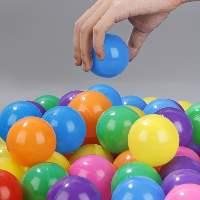 High-quality indoor Bobo balls available in sets of 50 or 100 colorful ocean balls.