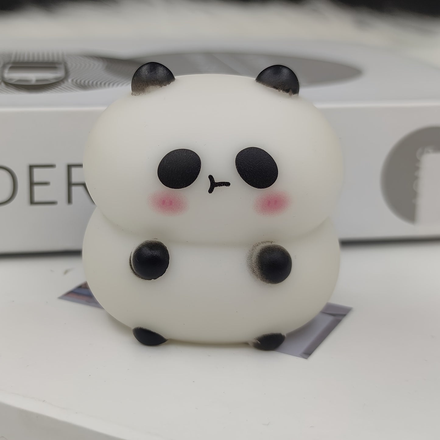 Asian-inspired 1pc Panda Night Light with soft glow, battery-operated LED Mini Lamps for desk decor.