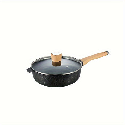 A set of 13 pieces of cast iron cookware featuring non-stick, coating-free, thickened pots and pans, perfect for cooking noodles, stews, and more on the stove.